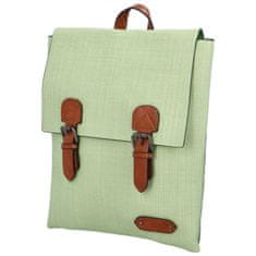 Turbo Bags Trendový dámský koženkový batoh Nava, světle zelený