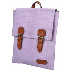 Turbo Bags Trendový dámský koženkový batoh Nava, světle fialový