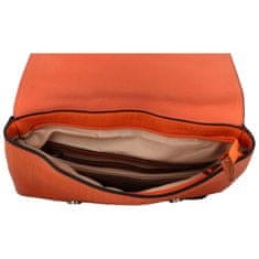 Turbo Bags Trendový dámský koženkový batoh Nava, oranžový