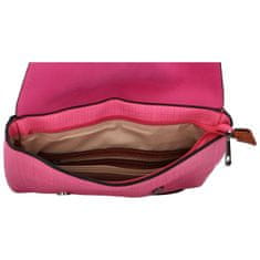 Turbo Bags Trendový dámský koženkový batoh Nava, fuchsiová