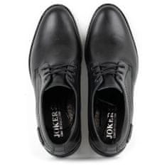 Joker Pánská společenská kožená obuv 328J černá velikost 45