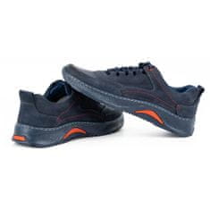 Pánská kožená obuv Sport 922K navy blue velikost 45