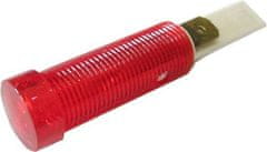 HADEX Kontrolka 230V ISZ s doutnavkou, červená do otvoru 12mm