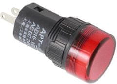 HADEX Kontrolka 12V LED 19mm AD16-16E, červená