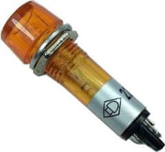 HADEX Kontrolka 12V LED, oranžová do otvoru 10mm