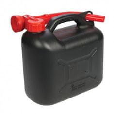 HADEX Plastový kanystr na benzín, PHM, 5 L, černý