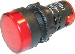 HADEX Kontrolka 230V LED 29mm AD16-22DS, červená