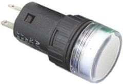 HADEX Kontrolka 12V LED 19mm, AD16-16E, bílá