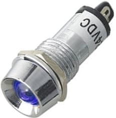 HADEX kontrolka 12V LED modrá do otvoru 12mm