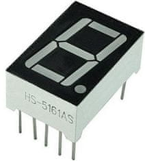 HADEX Displej LED 5161BS 8. červený, společná anoda, (19x13mm)