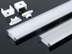HADEX Hliníková lišta - Alu profil MS-508 pro LED pásek 8-10mm, délka 1m