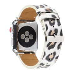 Symfony Řemínek pro apple watch 42/44, leopard bílý