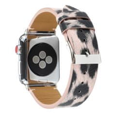 Symfony Řemínek pro apple watch 42/44, leopard růžový