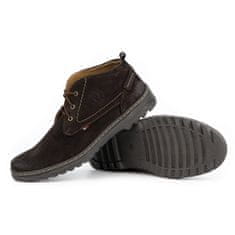 Pánské semišové ležérní boty 234GT brown velikost 45