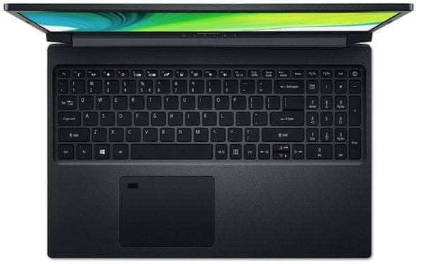 notebook Acer Aspire 7 (NH.QBFEC.006) 15,6 palců Full HD AMD Ryzen 5 NVIDIA GeForce GTX 1650 4 GB WiFi ax 512 GB SSD 8 GB RAM DDR4 výkon na rozdávání kovové provedení hliníkový kryt