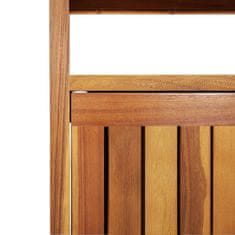 Petromila Zahradní konzolový stůl 80 x 35 x 75 cm masivní akáciové dřevo