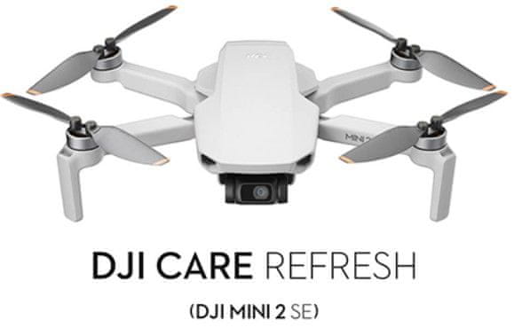 Care Refresh CARD 2Year Plan DJI Mini 2 SE EU - 1 rok prodloužená záruka o 2 roky servisní plán prodloužení záruky DJI produkty kompletní výměna záruka dronu platnost 48měsíců přikoupení záruky krytí při poškození