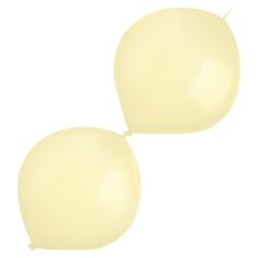 Amscan Balónky latexové spojovací dekoratérské perleťové světle žluté 30 cm 50 ks