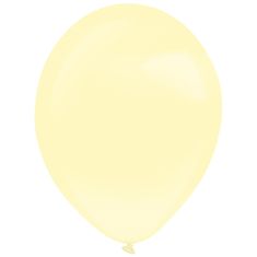 Amscan Balónky latexové dekoratérské perleťové světle žluté 27,5 cm 50 ks