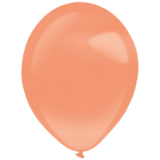 Amscan Balónky latexové dekoratérské perleťové oranžové 27,5 cm 50 ks