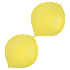 Amscan Balónky latexové spojovací dekoratérské metalické žluté 30 cm 50 ks