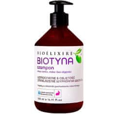 Bioelixire Biotin šampon pro tenké, slabé a bez objemu - posilující šampon na vlasy 500ml