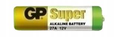 GP Alkalická baterie MN27 27A 12V pro dálkové ovládání 1ks, 27A-U5