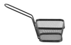Hendi Servírovací mini fritovací košík stohovatelný černý 105x90x(H)60mm - 425671