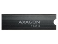 AXAGON CLR-M2L10, hliníkový pasivní chladič pro M.2 2280 SSD, výška 10 mm