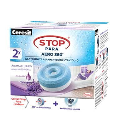 Henkel Ceresit Stop vlhkosti AERO 360° tablety, 2 x 450g, levandule, 2259641/2111218/2629280