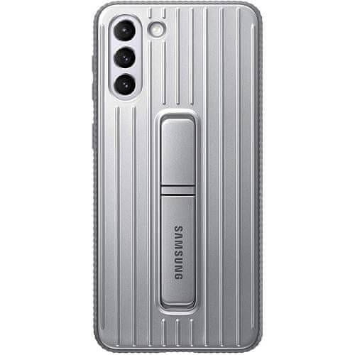 Samsung Originální kryt se stojanem pro Samsung Galaxy S21 Plus 5G - Stříbrná KP25593