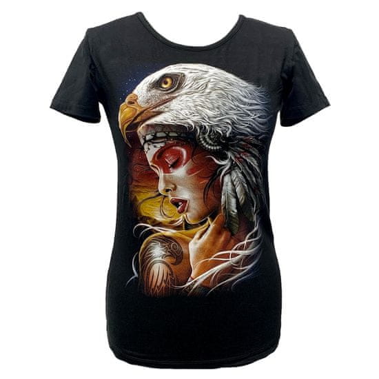 Rock Eagle Dámské bavlněné tričko s HD potiskem orlí ženy THREL04