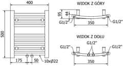 Mexen Ares otopný žebřík/radiátor 500x400 mm, 179 w,černá (W102-0500-400-00-70)