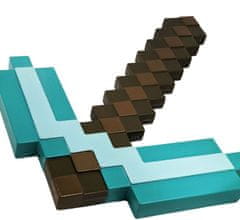 CurePink Plastová replika krumpáče Minecraft: Diamantový krumpáč (40 x 29 x 2 cm) plast