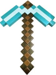 CurePink Plastová replika krumpáče Minecraft: Diamantový krumpáč (40 x 29 x 2 cm) plast