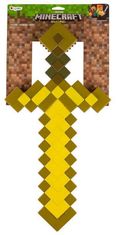 CurePink Plastová replika meče Minecraft: Zlatý meč (51 x 25 cm)
