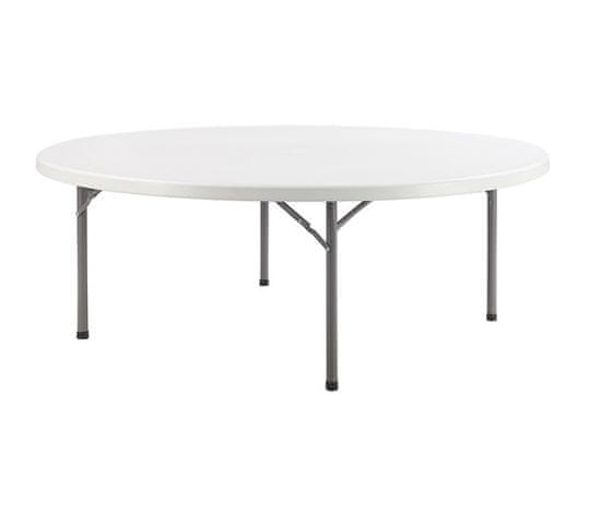 TENTino Skládací stůl průměr 60 cm, bílý