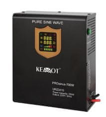Kemot Záložní zdroj UPS KEMOT URZ3410 PROsinus 700W 12V, čístý sinus, nástěnný