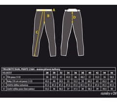 TRILOBITE Kalhoty na moto Dual 2.0 pants 2in1 black vel. 30