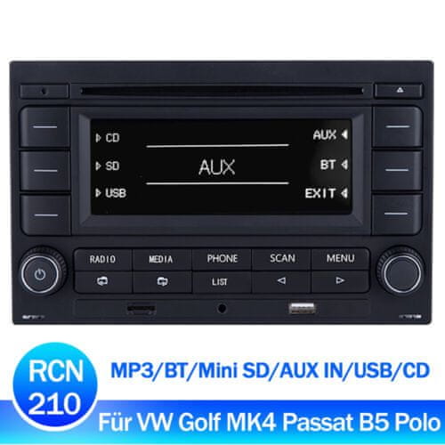 Noname VW RCN210BT CD MP3 USB SD BT Passat B5 Jetta MK4