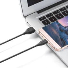 REMAX Datový kabel iPhone Lightning 1m Fast Charging Remax LESU černý
