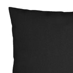 Petromila Dekorační polštáře 4 ks černé 60 x 60 cm textil