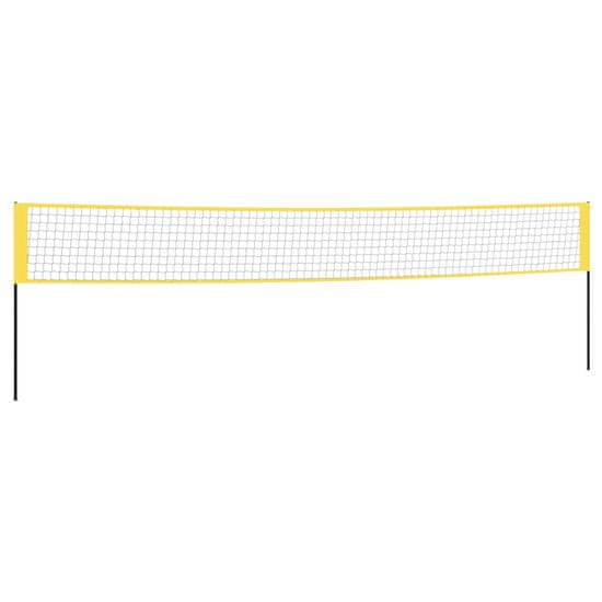Vidaxl Badmintonová síť žlutá a černá 600 x 155 cm PE tkanina