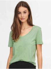 Jacqueline de Yong Světle zelené basic tričko JDY Farock M
