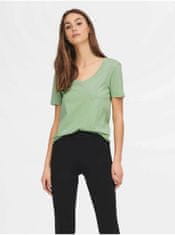 Jacqueline de Yong Světle zelené basic tričko JDY Farock L