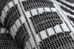 Dywany Łuszczów Kusový koberec Sion Sisal Trellis 22144 black/ecru – na ven i na doma 80x150