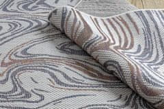 Dywany Łuszczów Kusový koberec Sion Sisal Waves 2836 ecru/blue/pink – na ven i na doma 80x150
