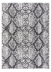 Dywany Łuszczów Kusový koberec Sion Sisal Snake`s skin 22162 ecru/black – na ven i na doma 80x150