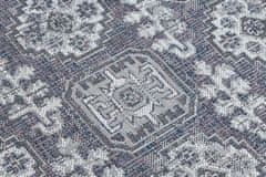 Dywany Łuszczów Kusový koberec Sion Sisal Ornament 2832 blue/pink/ecru – na ven i na doma 140x190