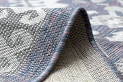 Dywany Łuszczów Kusový koberec Sion Sisal Aztec 3007 blue/pink/ecru – na ven i na doma 140x190